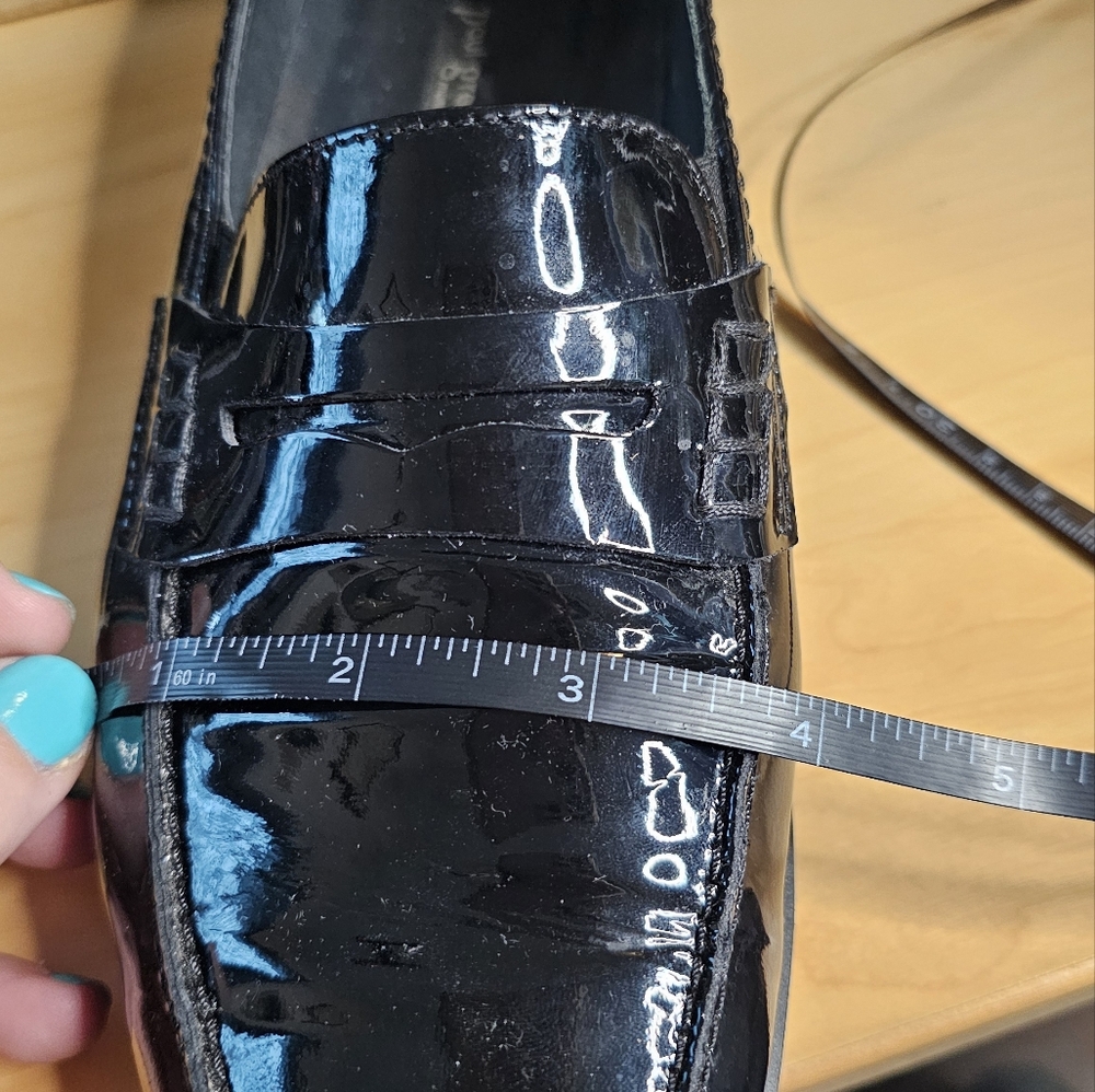 EUC Paul Green black patent leather penny loafers sz 9, fits like 8 or 8.5 - Picture 14 of 15